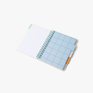 Spiral clipping isolated notebook